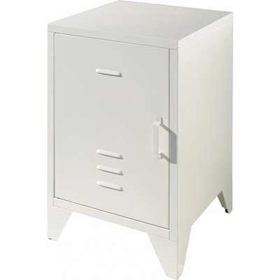 VIPACK Бяло метално нощно шкафче Bronxx - Vipack (BRNA1114)