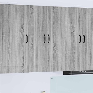 vidaXL Панел за миялна машина Kalmar Сив Сонома 60 x 31 x 100 см (884790)