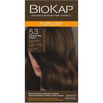Biokap NutriColor barva na vlasy Světlá zlatá hnědá 5.3