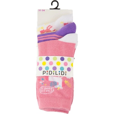 Pidilidi ponožky dívčí 3pack PD0127 Holka