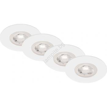 Briloner - К-кт 4x LED Лампа за вграждане в баня LED/4, 9W/230V IP44 бял (BL1214)