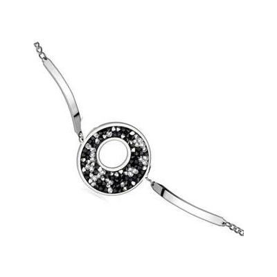 Nubis ocelový náramek s krystaly Crystals from Swarovski BLUE PEPPER LV7002-BPE