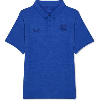 Castore Юношеска блуза с яка Castore Rangers Lifestyle Polo Shirt Juniors - Blue