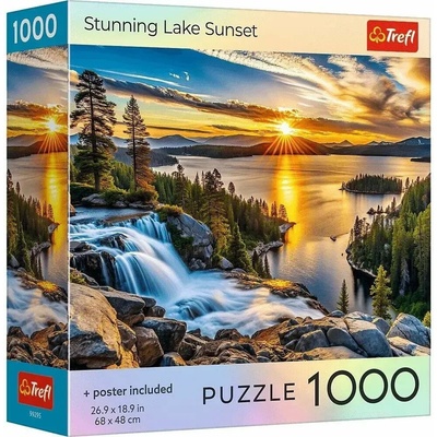 Trefl Ohromující západ slunce nad jezerem 1000 dílků