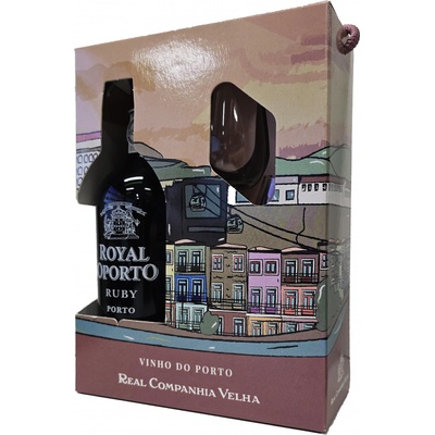 Royal Oporto Ruby 19% 0,75 l (dárkové balení 2 sklenice) – Zboží Dáma