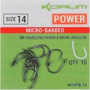 Korum Xpert Power Micro Barbed Hooks vel.14 10 ks