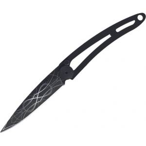 DEEJO 7gn126 tattoo black naked / Ултралек нож без дръжка (7gn126)
