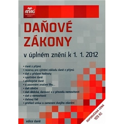 Daňové zákony v úplném znění 2012 - ANAG