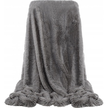 Springos polyester šedá Deka 220x200