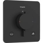 Hansgrohe Ecostat Comfort Q - Термостатичен смесител за вграждане за 2 консуматора, черен мат 33717670 (33717670)