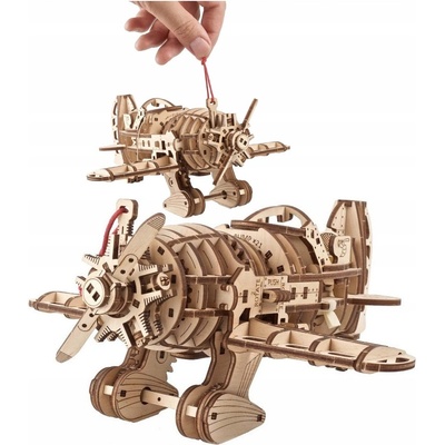 Ugears 3D mechanické puzzle Letadlo Mad Hornet 354 ks – Zboží Dáma