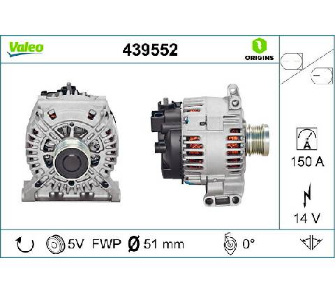 Alternátor VALEO 439552