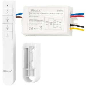Ultralux ТРИКАНАЛЕН КЛЮЧ С rf ДИСТАНЦИОННО УПРАВЛЕНИЕ 220v ac (scrf3) - yavor-m