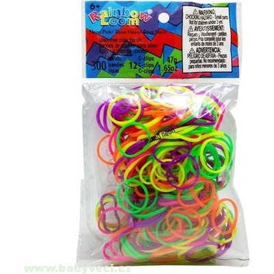 Rainbow Loom ® náhradní gumičky mix - neonová sada