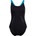 Speedo Дамски бански костюм Speedo Women's Solid Boom Leaderback One Piece Swimsuit - Anthracite/Mayan Blue - размер 46 (EU) (150-6099-0117)