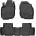 FroGum 3D гумени стелки Frogum съвместими с Toyota RAV 4 2005-2012, 4 части, черни