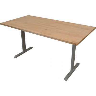 ZLKL Kancelársky stôl 1600 x 800 mm P00266-15 buková škárovka/sivý