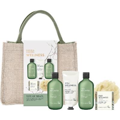 Wellness. Energise подаръчен комплект козметична чантичка Ginger, Lime & Basil Leaf