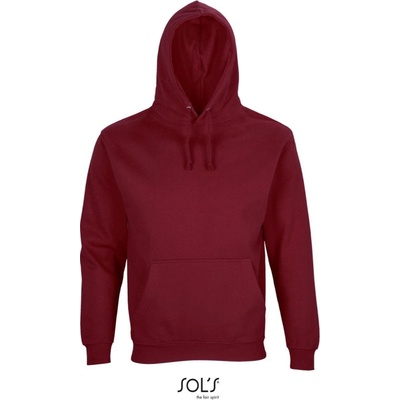 Sol's Collection mikina Condor s kapucí unisex COT-25381537000 Burgundová