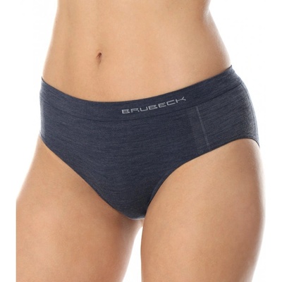 Brubeck kalhotky Comfort Wool s vysokým lemem Černá