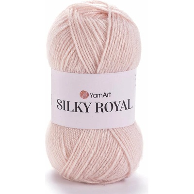 YarnArt pletací příze YarnArt SILKY ROYAL 441 světle růžová, klasická 50g/140m