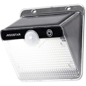 Aigostar Aigostar-LED Соларно осветително тяло със сензор LED/3, 7V 6500K 1200 mAh IP65 черно (AI2046)