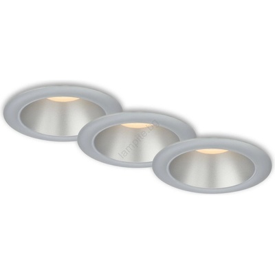 Briloner 7041-034-К-кт 3x LED Лампа за вграждане в баня LED/4, 9W/230V сребрист (BL1862)