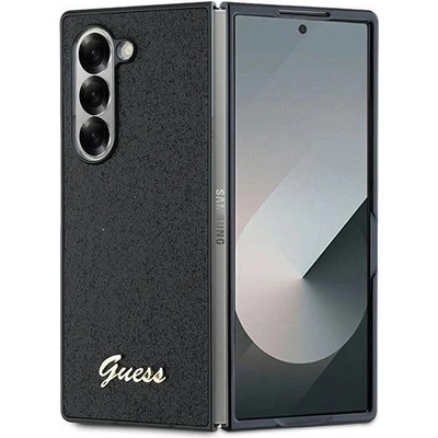 GUESS 4G калъф Glitter Script за Samsung Galaxy Z Fold 6 - черен (3666339322632)
