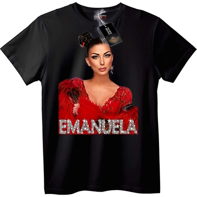 NOONEBRAND Тениска Емануела Sparkle - M, White