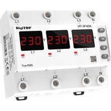 Třífázový přepěťový relé DigiTOP VP-3F40A