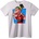 NOONEBRAND Тениска Маймуна Boss Life - S, White