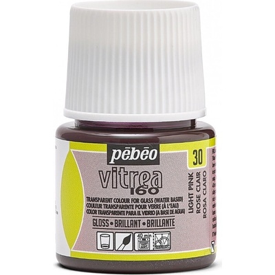 Pébéo Napaľovacia farba na sklo Vitrea 160 45 ml 30 Light Pink