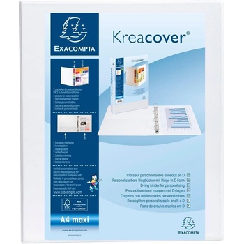 Exacompta Папка Kreacover, А4, с 4 ринга, 3 джоба, PP, 47 mm (1070140025)