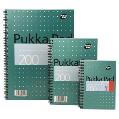 PUKKA PAD Špirálový zošit A6 linajkový Metallic Jotta