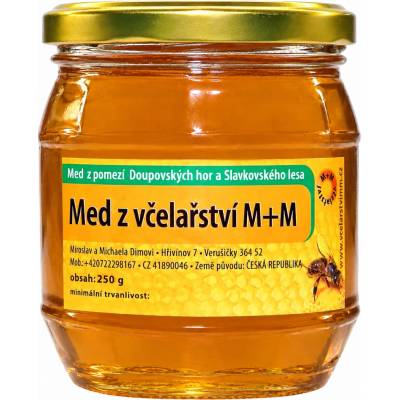 Včelařství M+M med z období květu luk a lip 250g