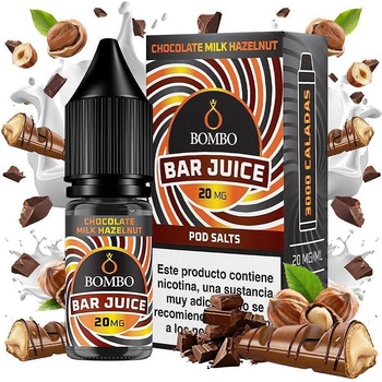 Bombo Bar Chocolate Milk Hazelnut Nic Salts 10ml 10mg