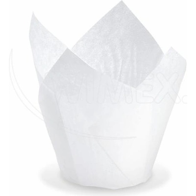 WIMEX s. r. o WIMEX s. r. o. Сладкарски форми лале (PAP) бял Ø50 x 85 мм / 16 x 16 см [100 бр. ]
