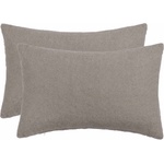 vidaXL Калъфка за възглавница 2 pcs HEERLEN Светлосиво 50 x 70 cm (911337)