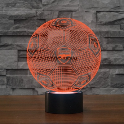 Beling Detská lampa, Lopta s logom Arsenal, 7 farebná QS193