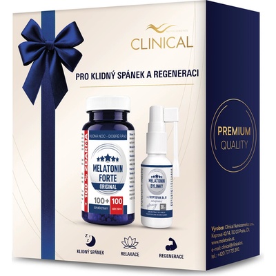 Clinical Melatonín Forte Original 100 + 100 tabliet
