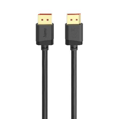 Кабел DisplayPort, DP 2.1, Ultra-HD 8K, 40 Gbit/s, 2 м (HAMA-202010)