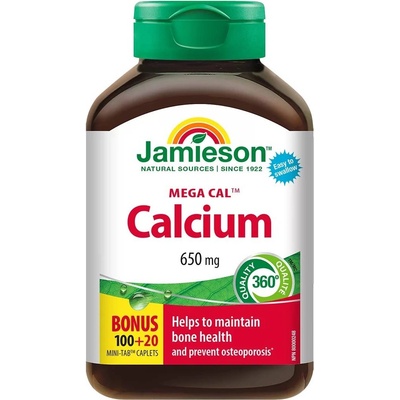 Jamieson Mega Cal Калций, 650 mg, 100 + 20 таблетки, Jamieson