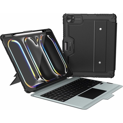 Nillkin Bumper Combo Keyboard Case Backlit Version iPad 13 2024 6902048281646 Black