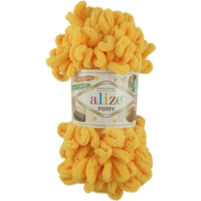 Alize Puffy 216 - Sytě žlutá