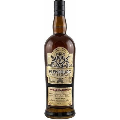 Flensburg Rum Company Flensburg Barbados & Jamaica aged Caribbean rum 40% 0,7 l (holá láhev)