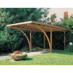 ALCE Автомобилен навес Alce Carport Classico 330x510x240, дървен, с покрив и монтажни инструменти (0701007100)