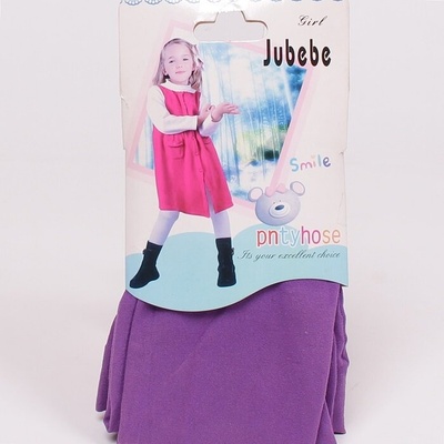 Детски фигурален чорапогащник в лилав цвят