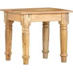 vidaXL Странична маса 43x43x40 см, масивно мангово дърво (282865)