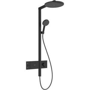 Hansgrohe Raindance Alive S - Душ комплект с термостат, диаметър 30 cm, 3 струи, черен мат 24582670 (24582670)