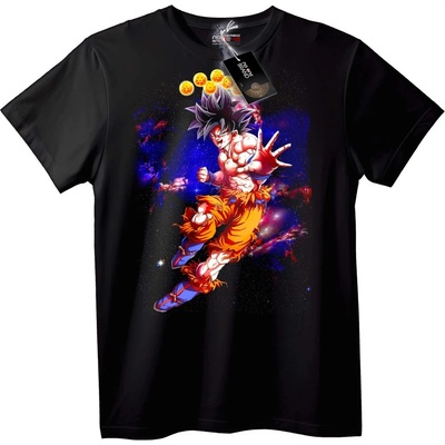 NOONEBRAND Тениска Гоку Dragon Ball Z аниме - M, Black